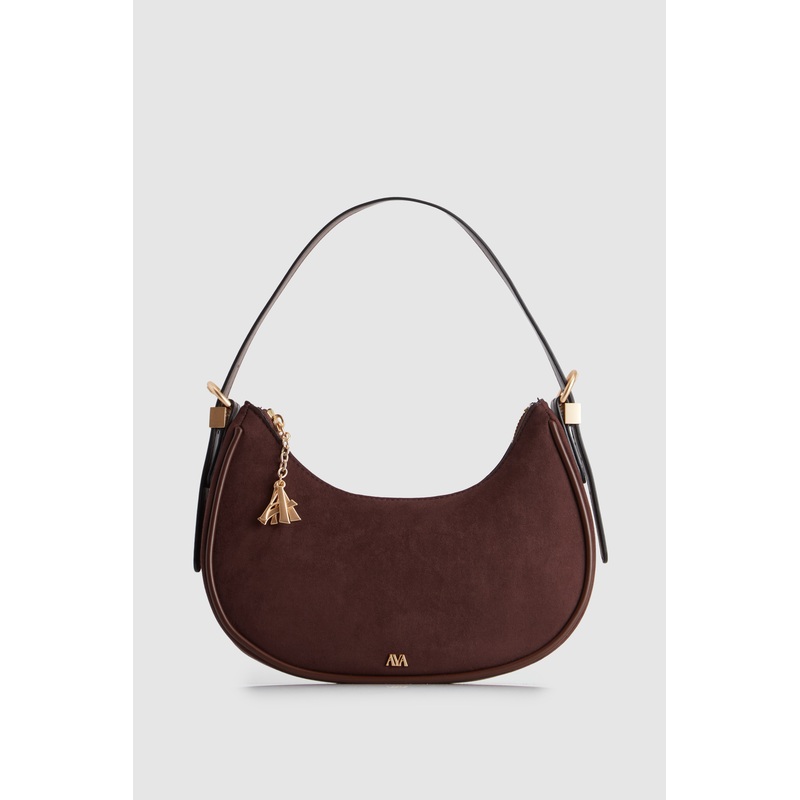 Iris Vegan Suede Shoulder Bag
