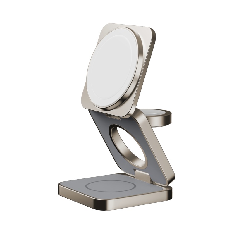 Q2.Mag 3-in-1 Foldable Qi2 15W Magnetic Wireless Charging Stand