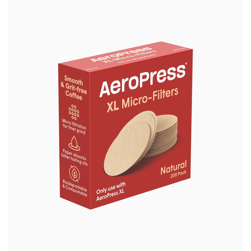 AeroPress Natural Paper Micro-Filters - XL (Pack of 200) (Outlet Stock)