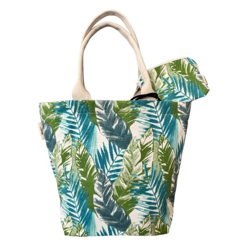 Craft Studio Canvas Tote Bag with Purse - Oasis