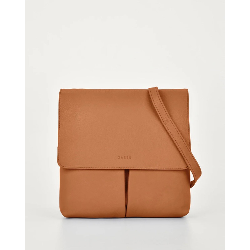 Gabee Ava Leather Flapover Crossbody Bag