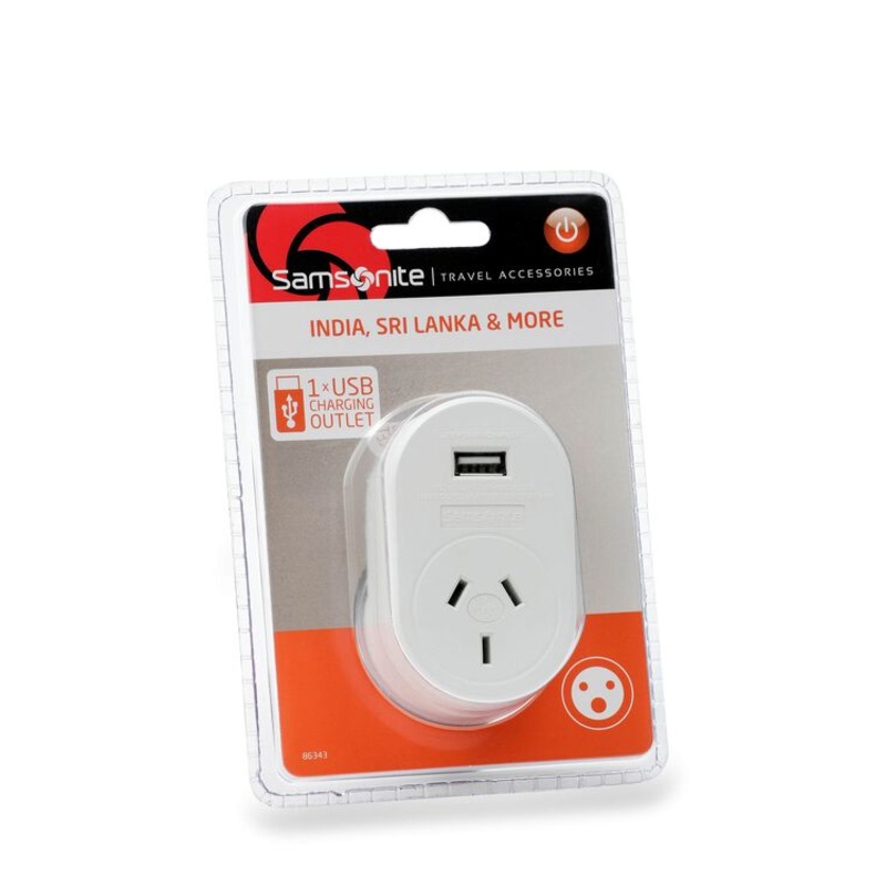 Samsonite Travel Adaptor USB - INDIA
