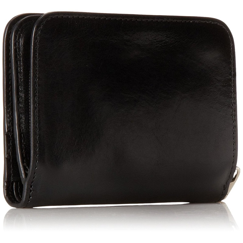 Women's Old Leather Small French Purse Wallet