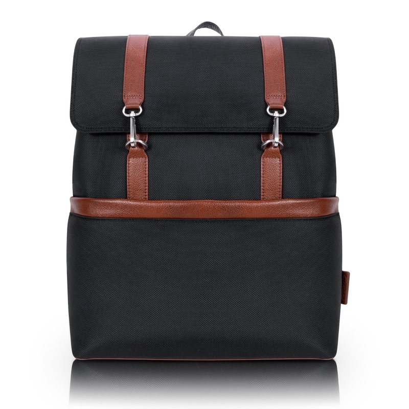 Element 17" Nylon Two-Tone Flap-Over Laptop & Tablet Backpack