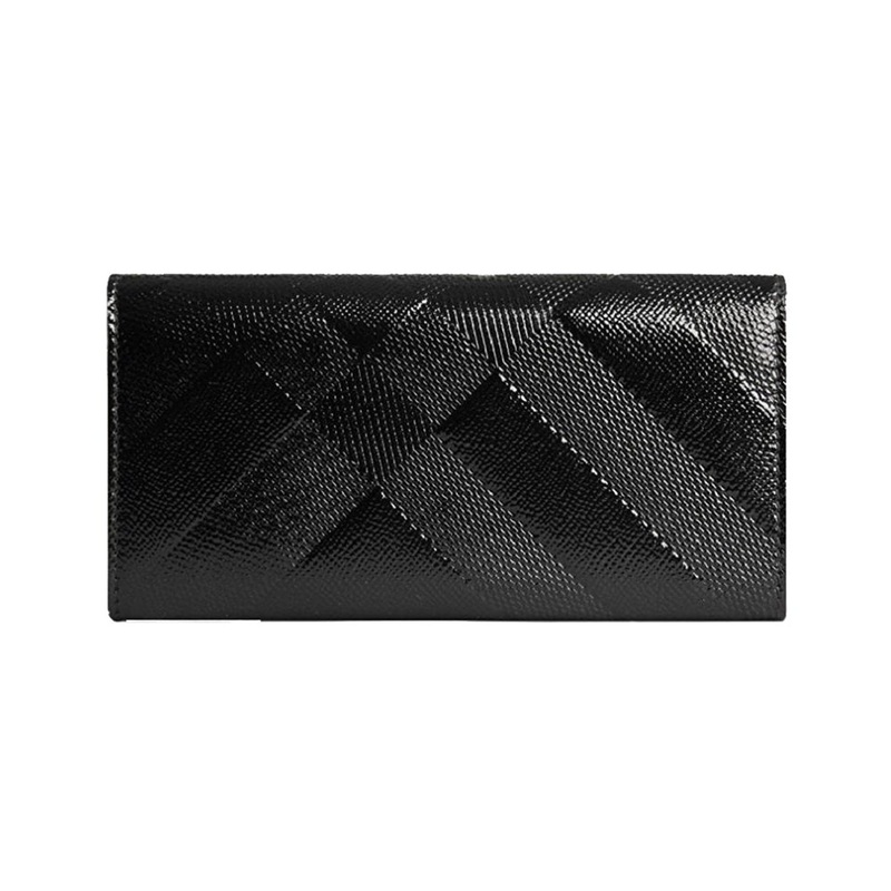 Embossed London Leather Continental Wallet