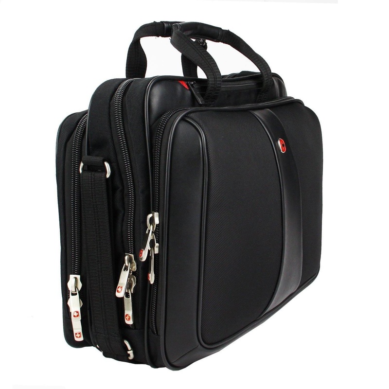 Swiss Gear Laptop Briefcase Computer Bag 3 Year Warranty Business Case Portfolio W Organizer Pockets