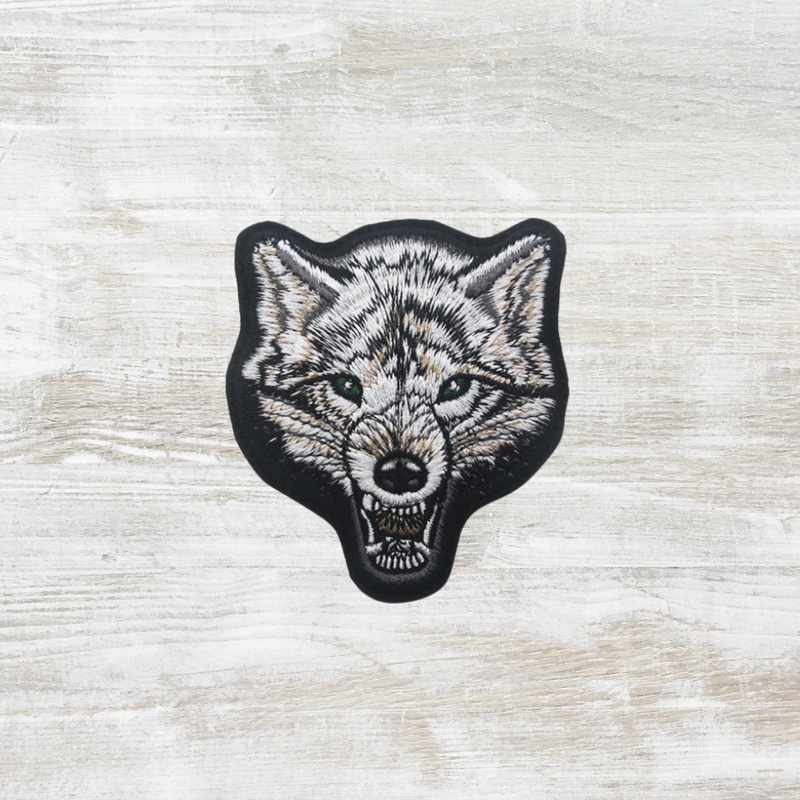 The Meniacc Wolf Embroidery Velcro Patch