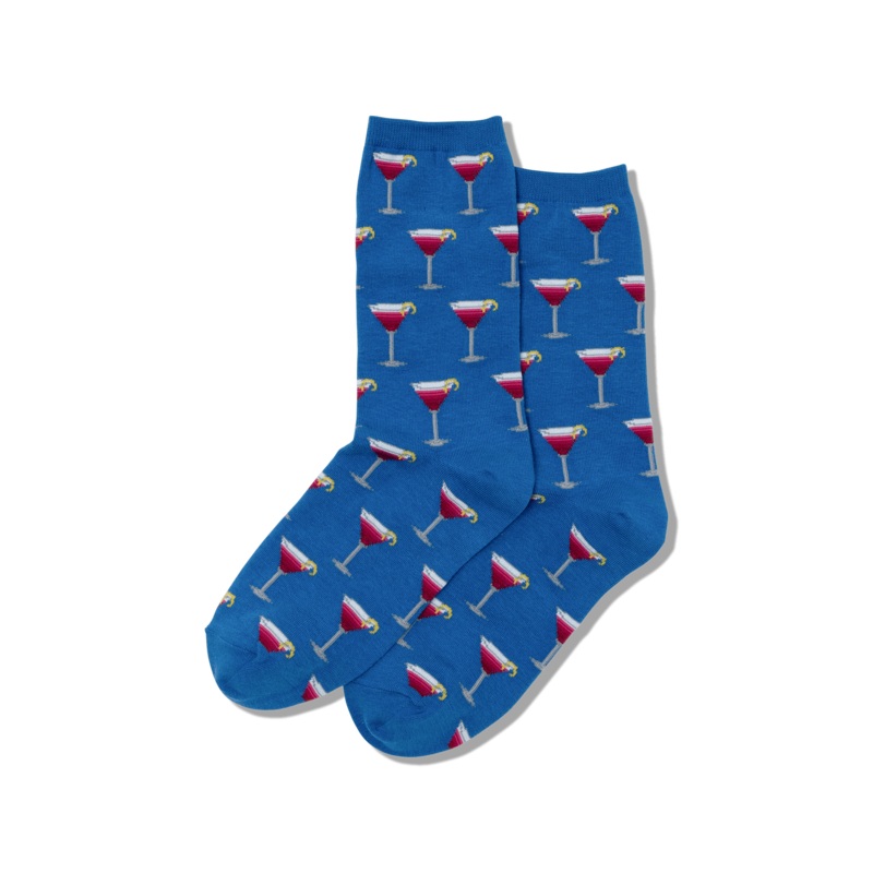 WOMEN'S COSMO COCKTAIL CREW SOCKS