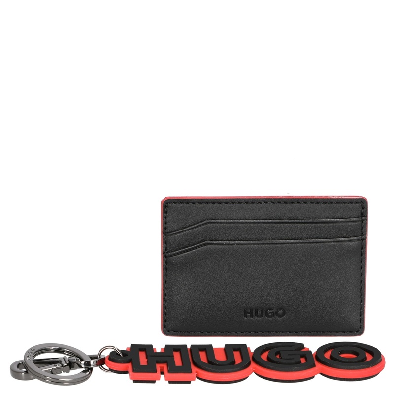 HUGO GB Geschenkset - Kreditkartenetui & Schlsselanhnger (black)