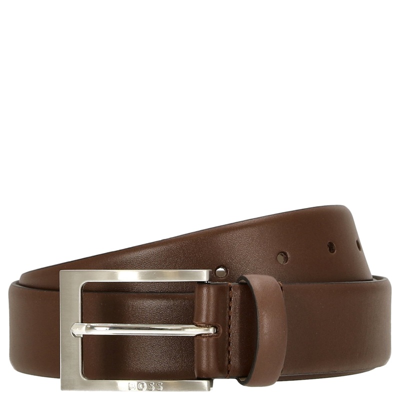 BOSS Barnabie - Ledergrtel mit Dornschliee 3.5 cm (medium brown, 100)