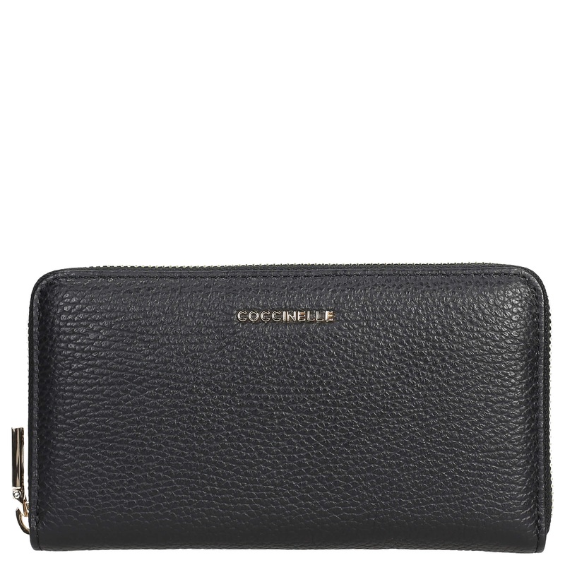 Coccinelle Metallic Soft - Geldbrse 7cc 18 cm (black)