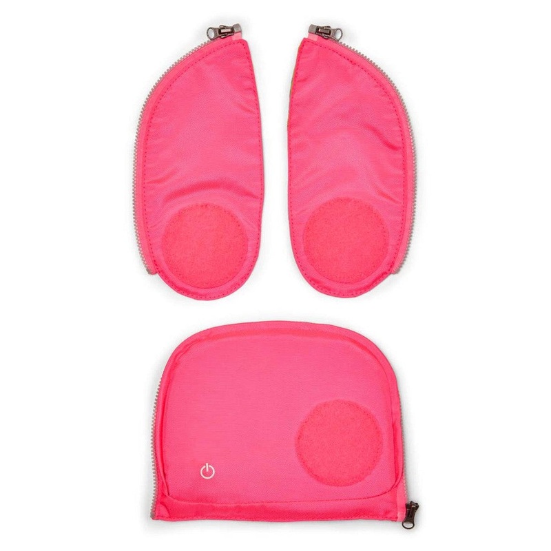 Ergobag Zubehr Pack/Cubo/Cubo Light - Seitentaschen Zip-Set 3tlg. (pink)