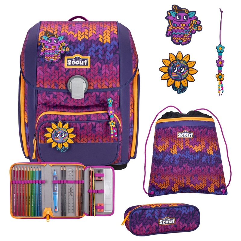 Scout Genius Exklusiv Superflash - Schulranzen Set 4tlg. (Fantasy)