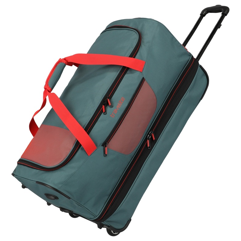 Travelite Basics - Rollenreisetasche 98/119L 70 cm erw. (grn/orange)