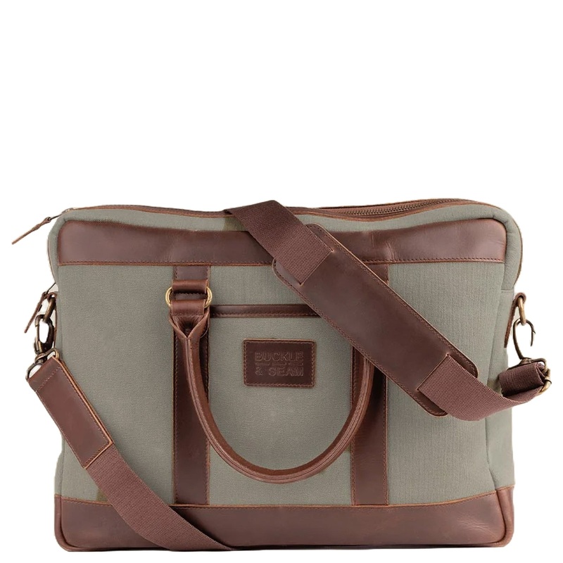 Buckle & Seam Venture Canvas - Aktentasche 16" 40 cm (grn)