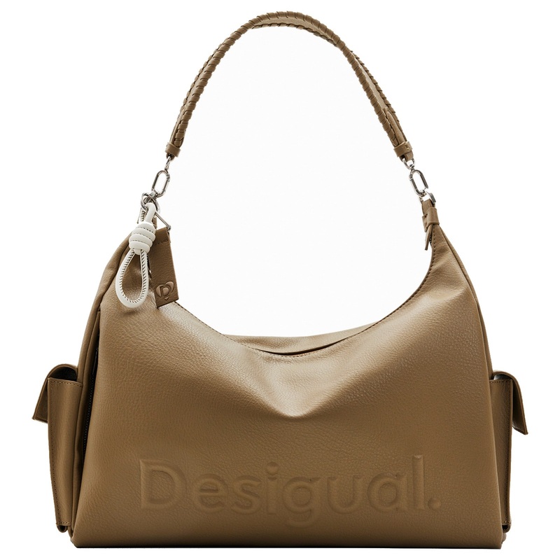 Desigual Half Logo 24 Kaki Brasilia - Schultertasche 40.5 cm (green)
