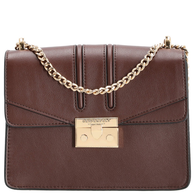 Seidenfelt Roros - Schultertasche 21 cm (oxblood/gold)