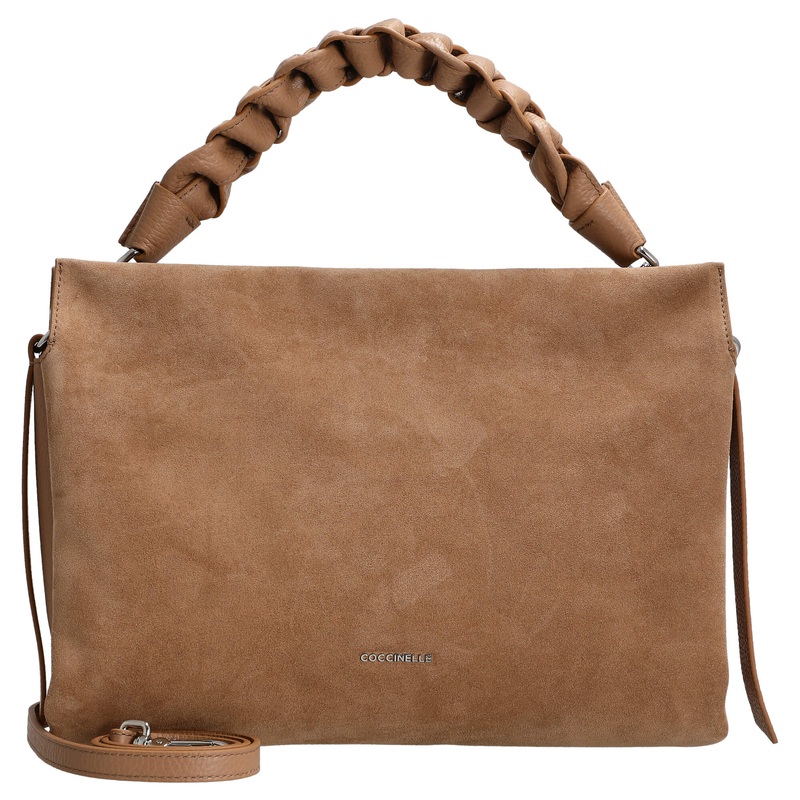 Coccinelle Boheme Suede - Schultertasche 33 cm (skin/skin)