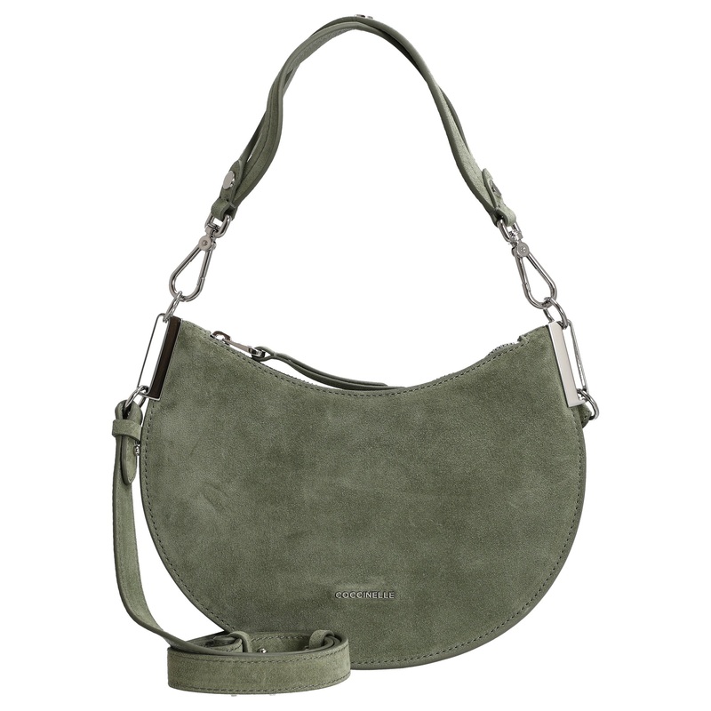 Coccinelle Sunup Suede - Schultertasche S 24 cm (greenery)