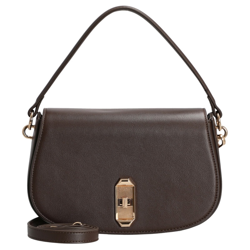 Seidenfelt Eiby - Schultertasche 24 cm (dark chocolate)