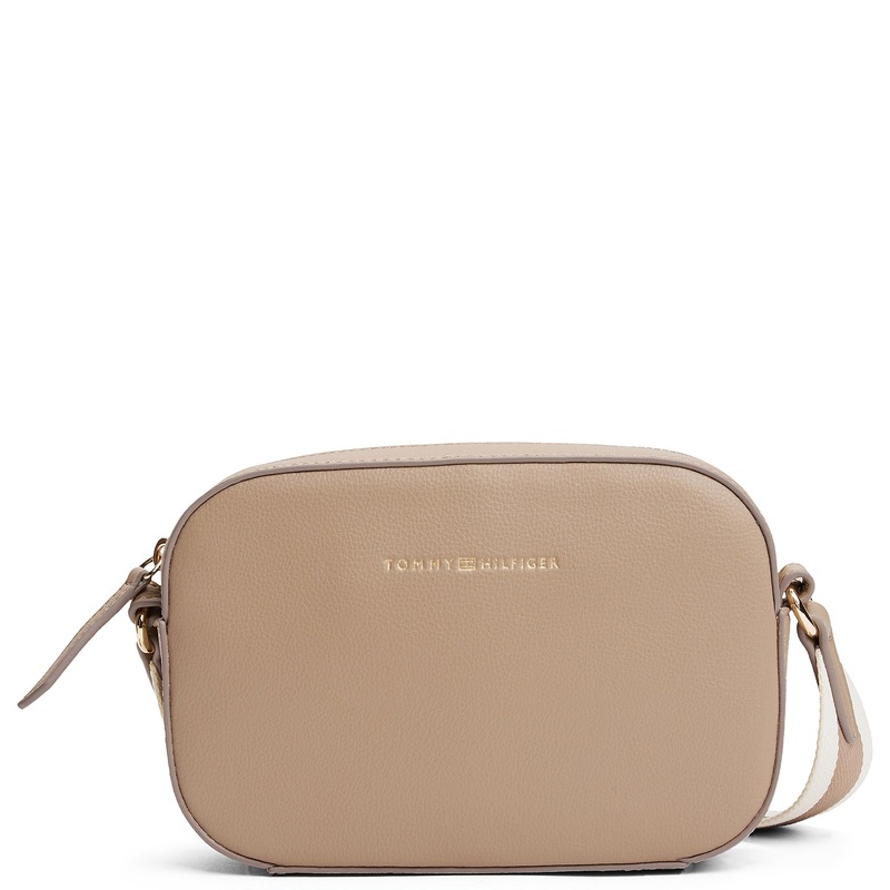 Tommy Hilfiger Logo Tape Camera - Umhngetasche 19.5 cm (coastal taupe)