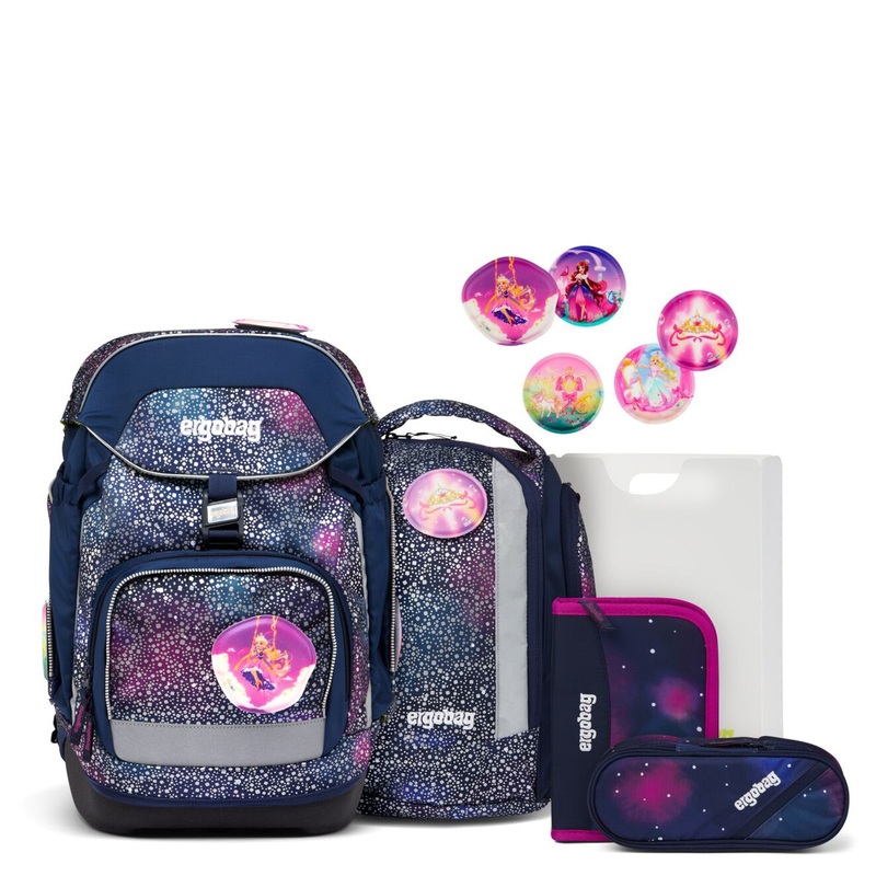 Ergobag Pack "Super Reflex Glow" - Schulrucksack Set 6tlg. Modell 2024 (Brlaxy)