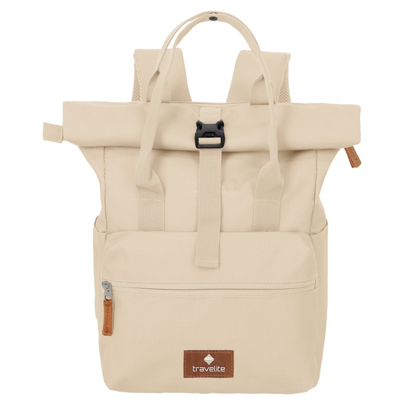 Travelite Basics Short Handle - Rolltop Rucksack 46 cm erw. (off-white)