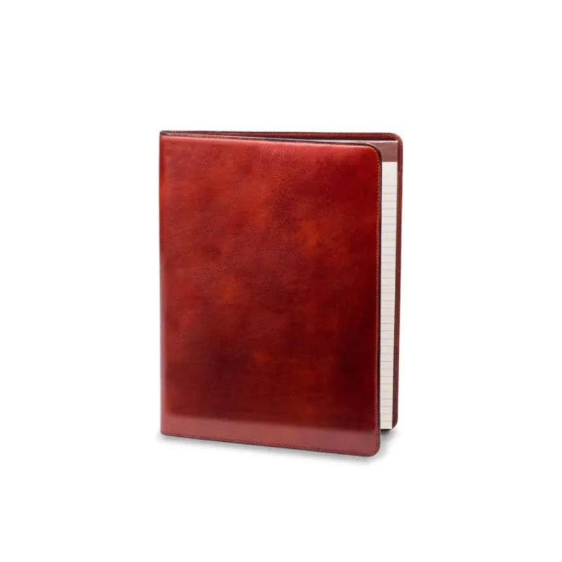 Old Leather Letter Pad Cover-cognac