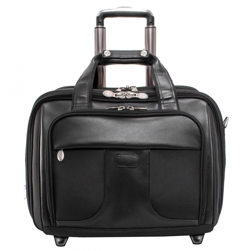 McKlein USA Chicago 15.6" Nylon Wheeled Laptop with Removable Briefcase