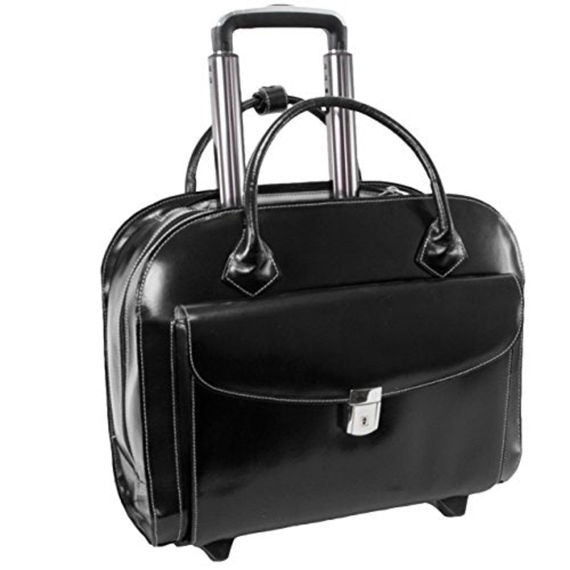 McKlein USA Granville Leather 15.4" Wheeled Ladies' Laptop Case
