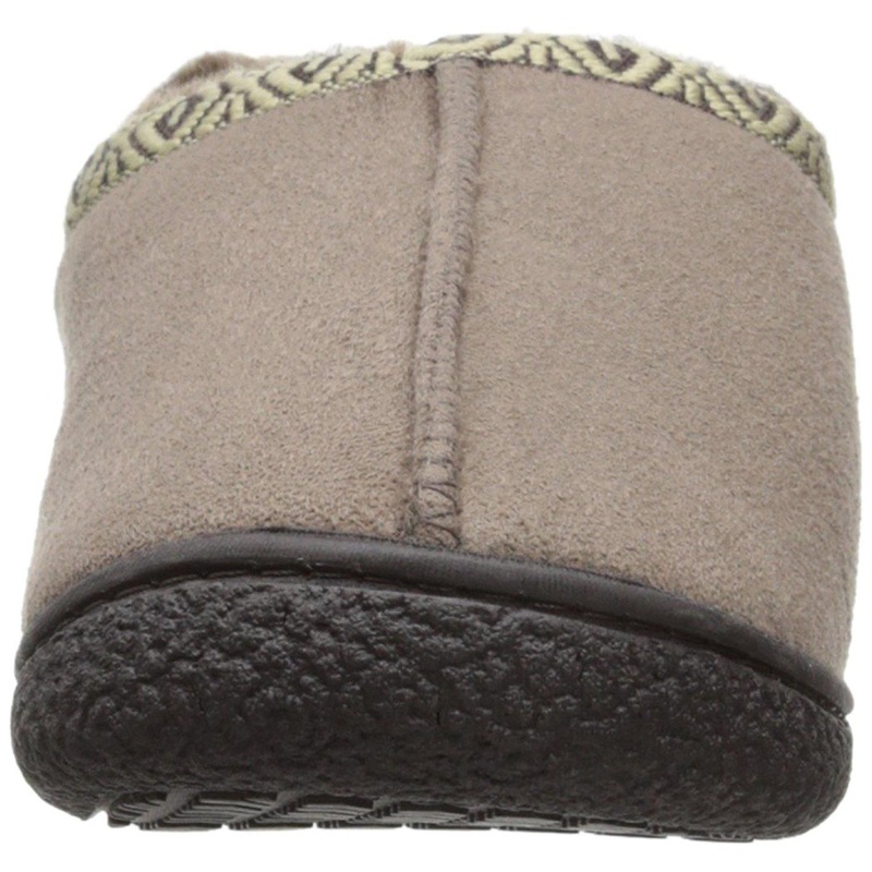 Totes ISOTONER Men's Microsuede Slip-On Slipper (X-Large - 11-12, Taupe)