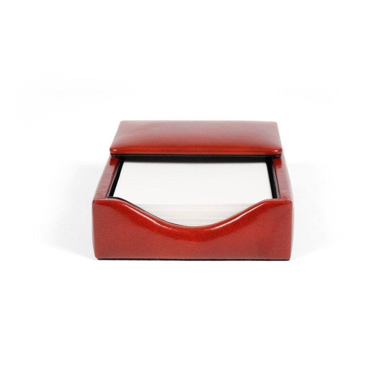 Bosca Old Leather Flip Top Memo Box