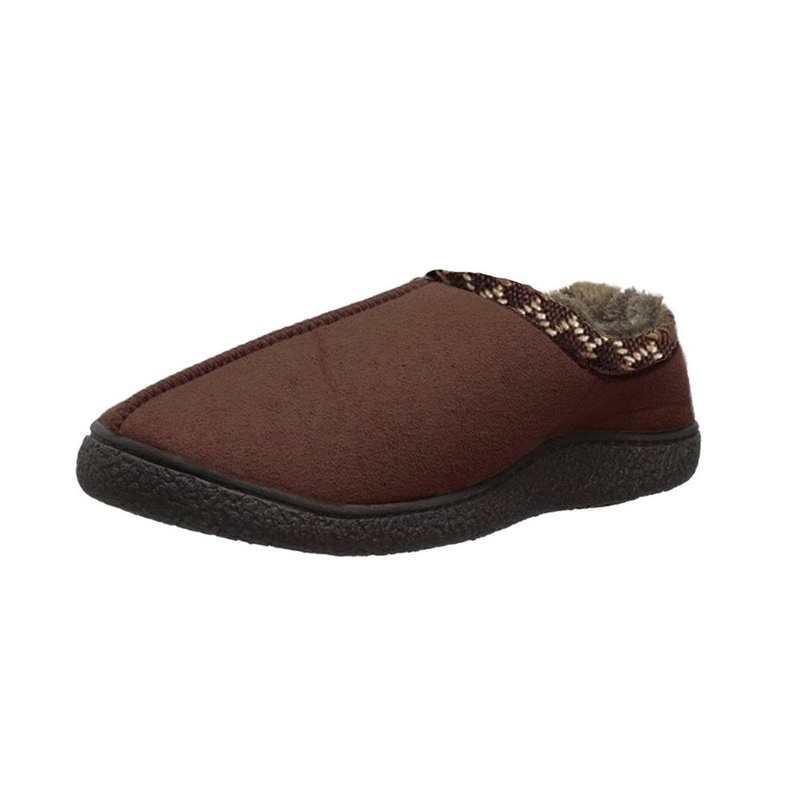 Totes ISOTONER Men's Microsuede Slip-On Slipper (XX-Large - 13-14, Black)