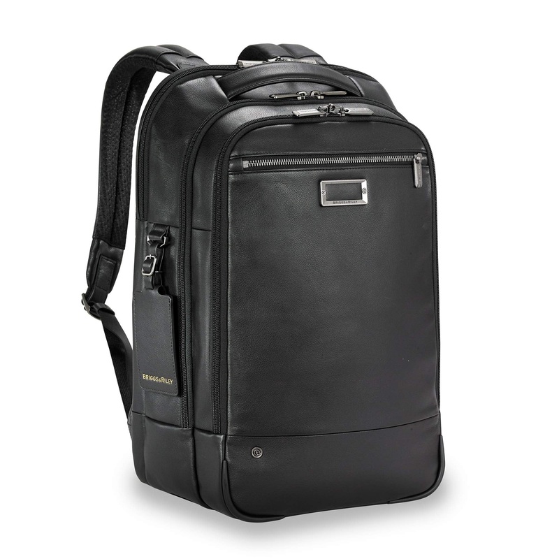 Briggs & Riley @work Leather Medium Backpack