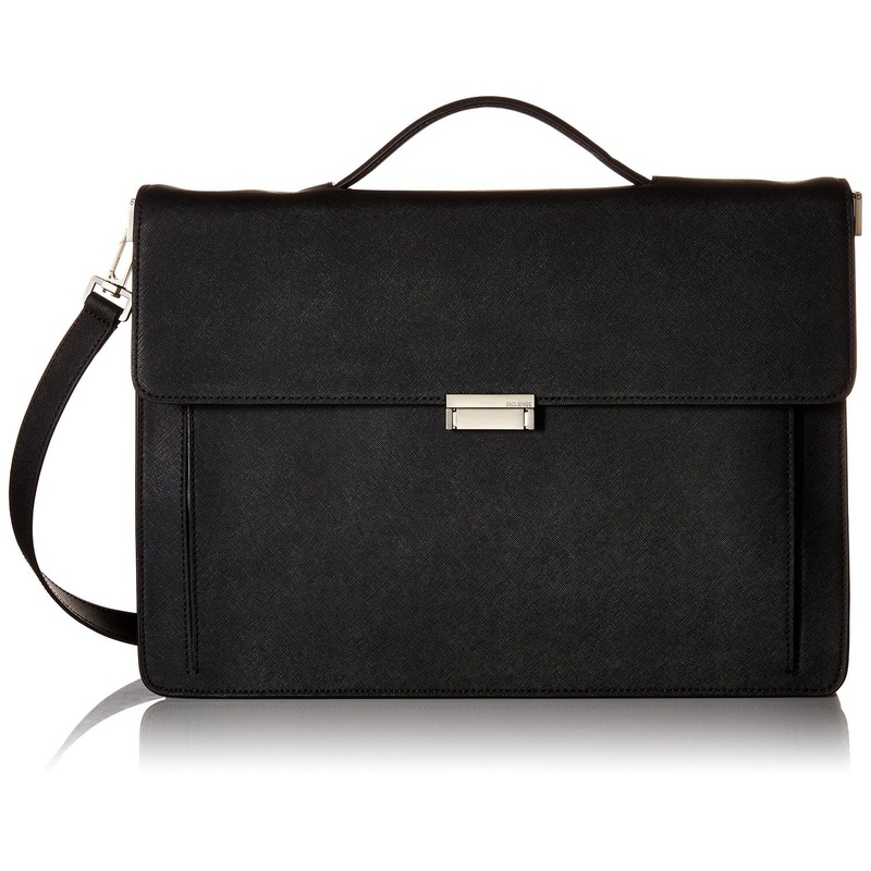 Jack Spade Barrow Leather Top Handle Brief