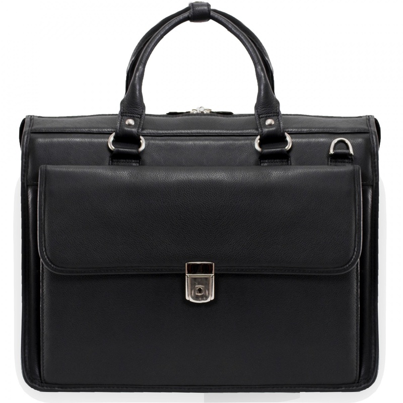McKlein USA Gresham 15.6" Leather Litigator Laptop Briefcase