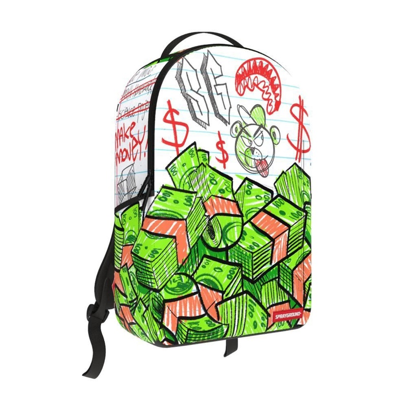 Sprayground Backpack (Scribble Money)