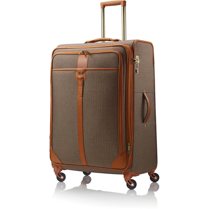 Hartmann Herringbone Luxe Long Journey Expandable Spinner