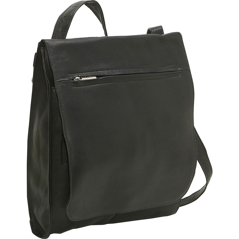 Ledonne Leather Convertible Shoulder Bag/Backpack