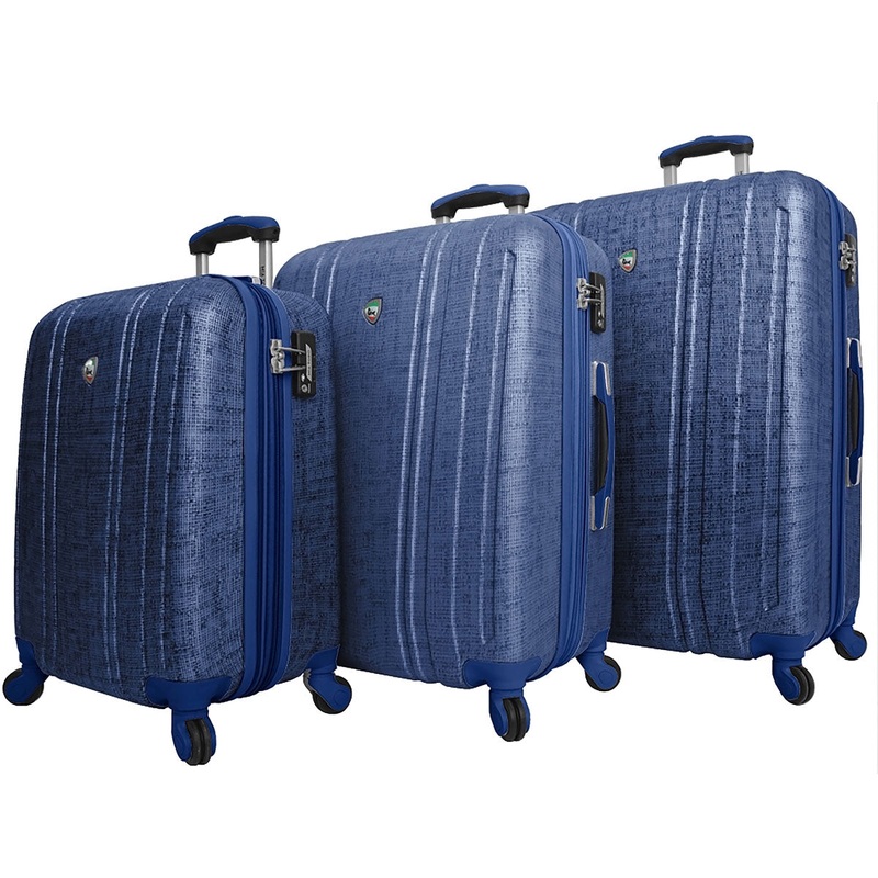 Mia Toro Macchiolina Abrasa Hardside Spinner 3 Piece Set