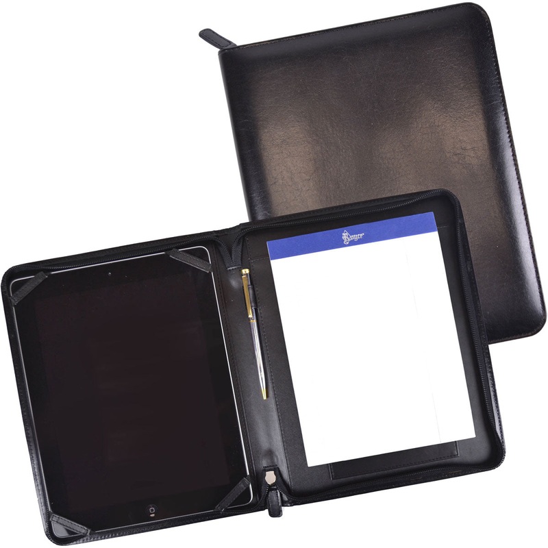 Royce Leather Ziparound Ipad Case And Writing Portfolio Organizer