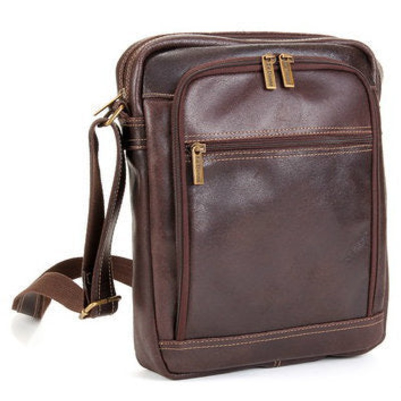 Ledonne Leather Distressed Ipad/E-Reader Day Bag