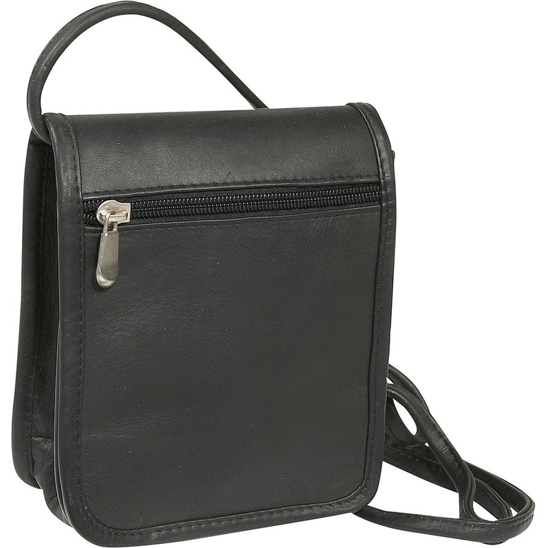 Ledonne Leather Flap Over Mini Crossbody Bag