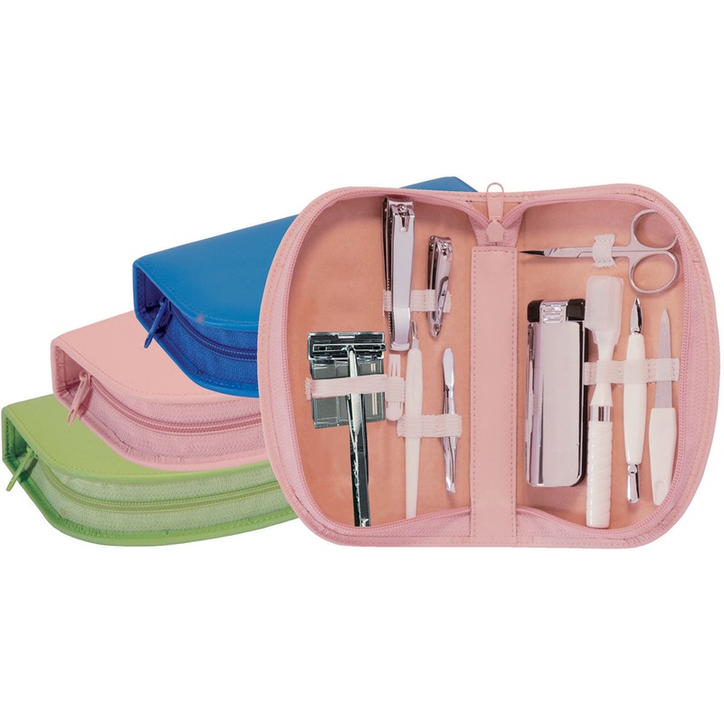 Royce Leather Travel Cosmetic Grooming Set