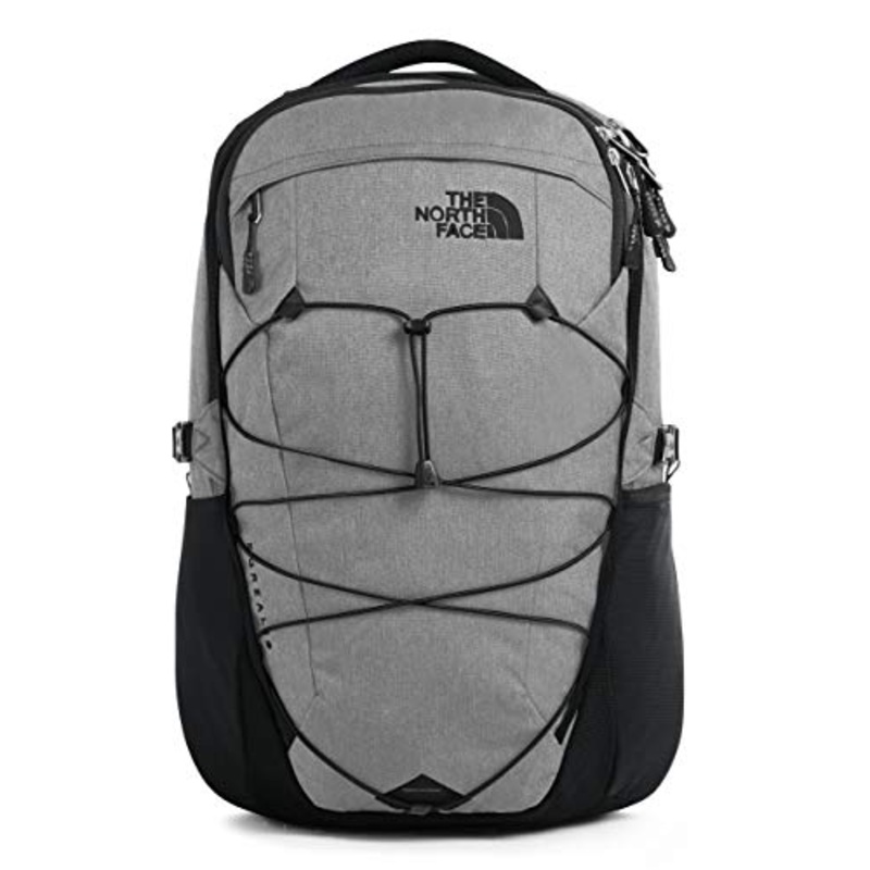 The North Face Borealis Laptop Backpack - Bookbag for Work, School, or Travel, Zinc Grey Dark Heather/TNF Black, One Size