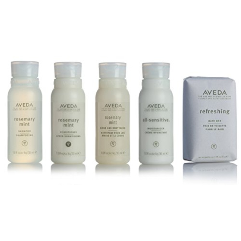 Aveda Travel Set- 2 Shampoo 2 Conditioner 2 Lotion 2 Hand & Body Wash & 2 Soap