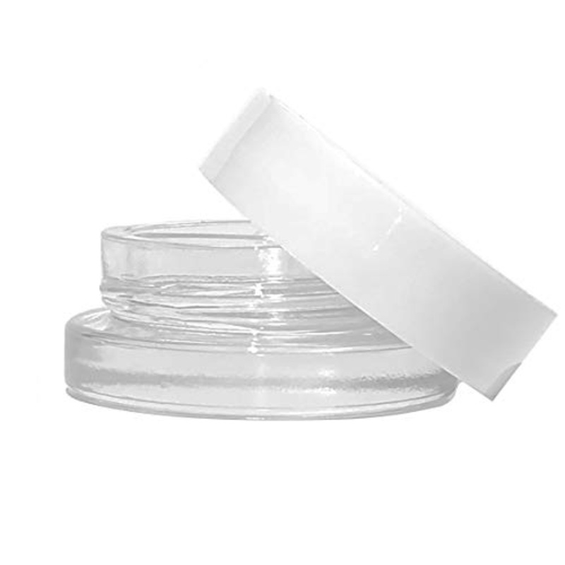 Glass Concentrate Container - 7ML Small jars 7ml Bottle, for Make Up, Eye Shadow, Nails, Powder, oils, waxes, and shatters neatly, Paint, Jewelry (30 PACK)