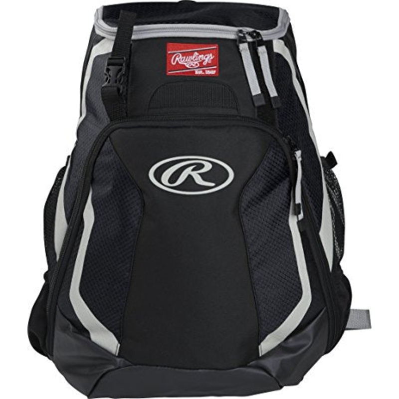 Rawlings R500 Series Baseball/Softball Backpack, Black