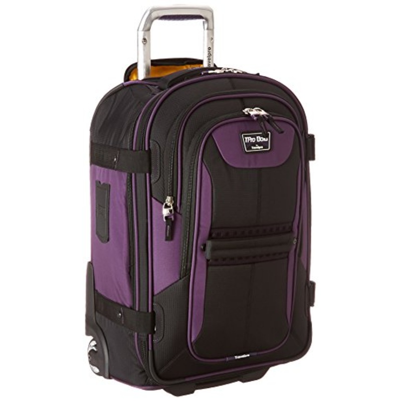 Travelpro Tpro Bold 2.0 22 Inch Expandable Rollaboard, Black/Purple, One Size