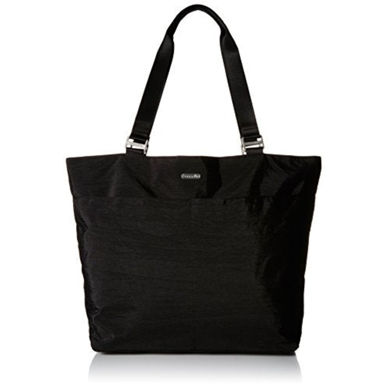Baggallini Carryall Travel Tote Bag, Black/Sand, One Size